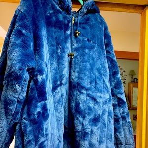 NWOT Faux Fur Reversible Parka